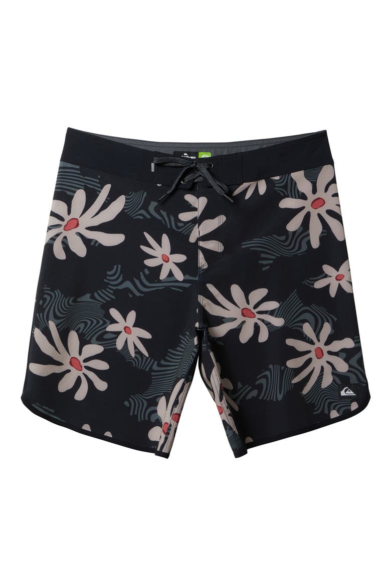 Surfsilk Scallop Swim Trunks, Main, color, BLACK
