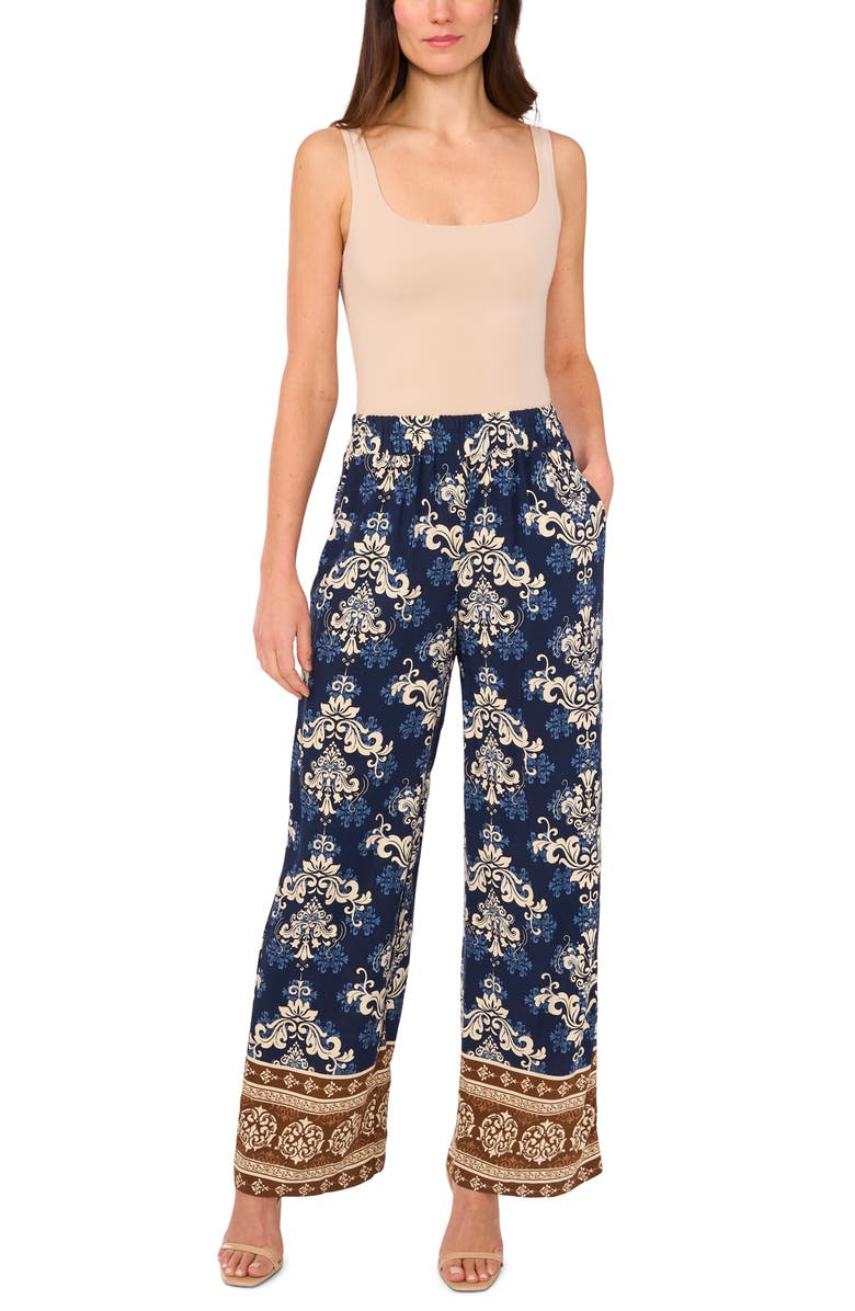 Halogen<sup>®</sup> Paisley Wide Leg Pants, Alternate, color,