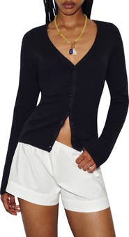 Reformation Bloom V-Neck Cashmere Cardigan