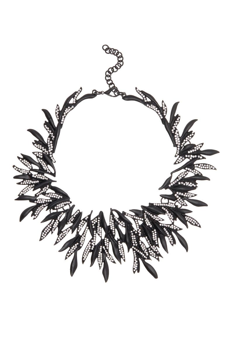EYE CANDY LOS ANGELES Black Fallen Necklace, Main, color, Black