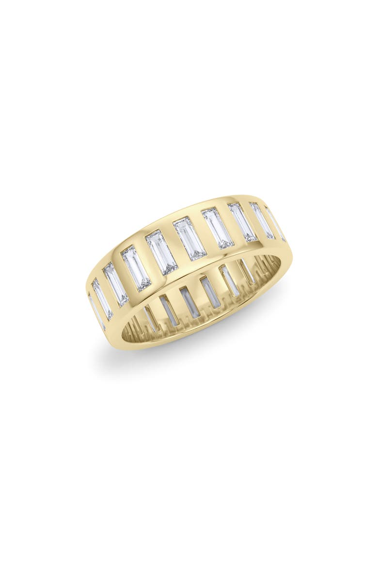 Men's Baguette Lab Created Diamond Eternity Band Ring, Alternate, color, YELLOW GOLD