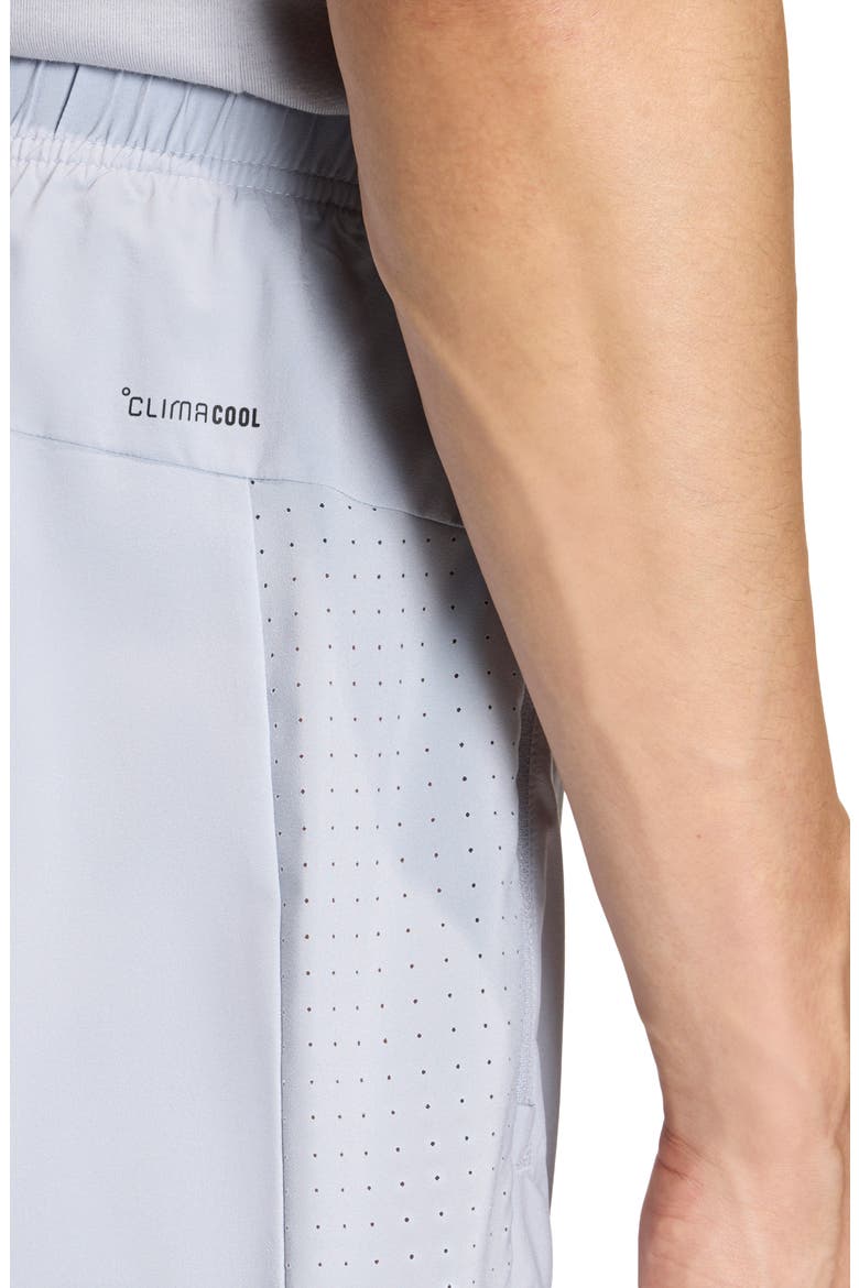 Essentials Performance Shorts, Alternate, color, HALO SILVER