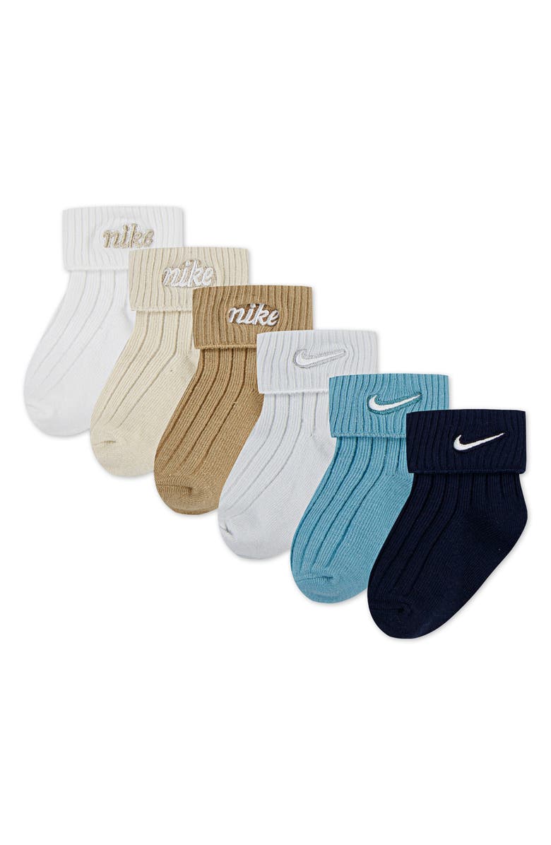 Nike 6-Pack Lightweight Ankle Socks, Main, color, Sail