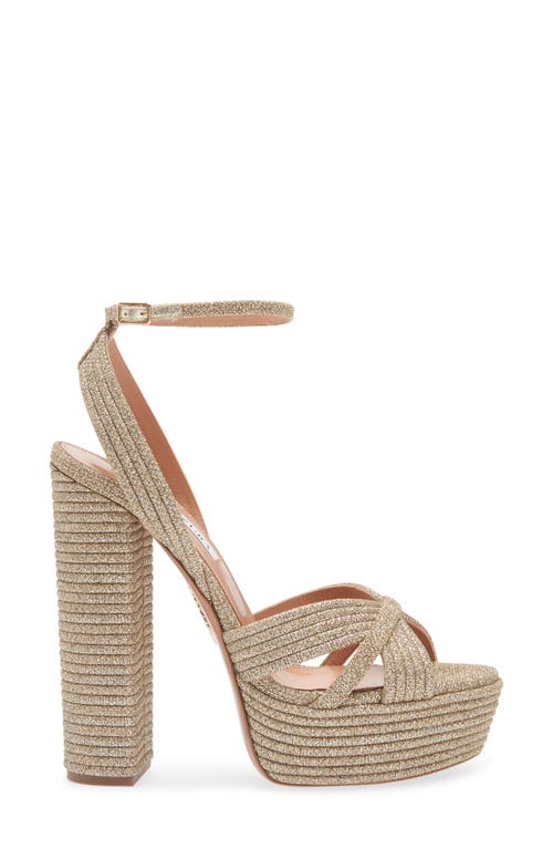 Aquazzura Sundance Ankle Strap Platform Sandal