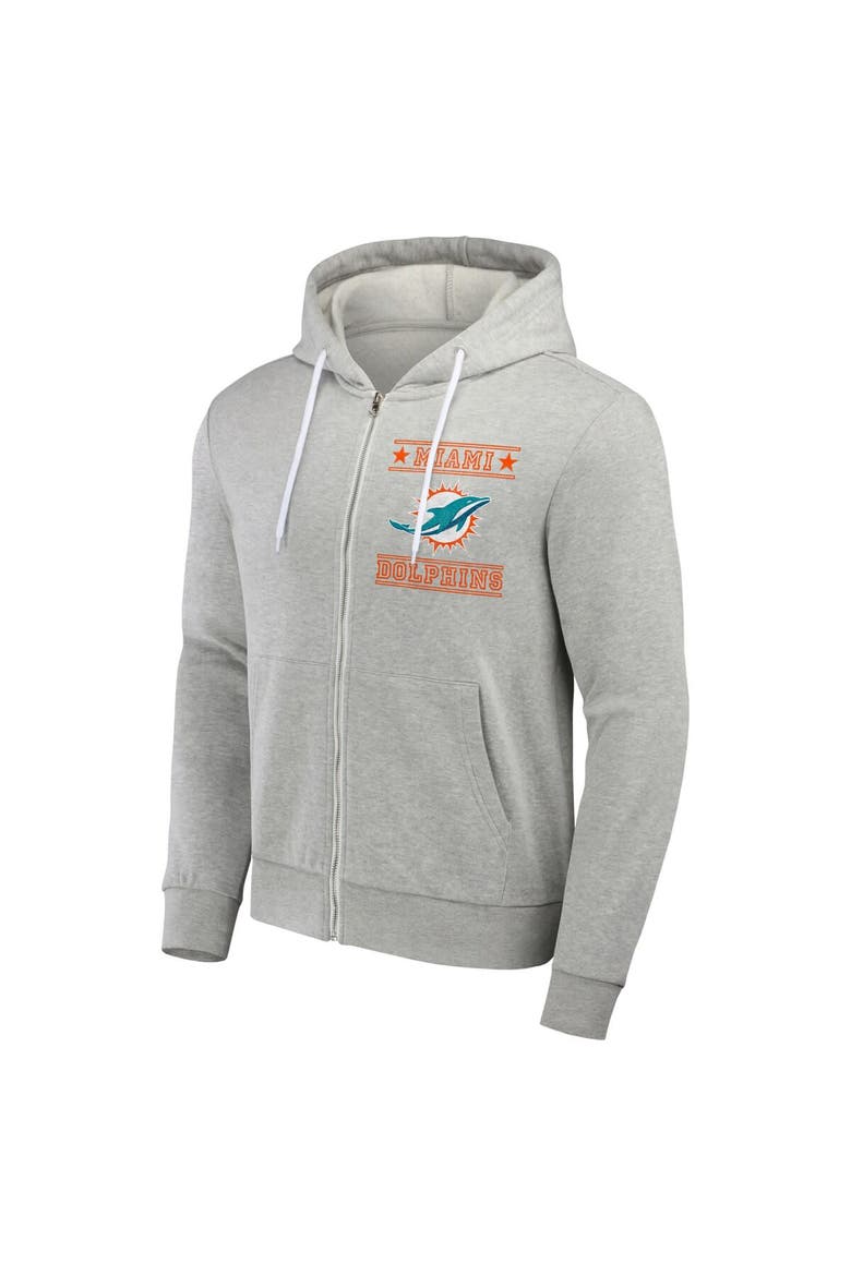 Men's NFL x Darius Rucker Collection by Fanatics Gray Miami Dolphins Full-Zip Hoodie, Alternate, color, Gray