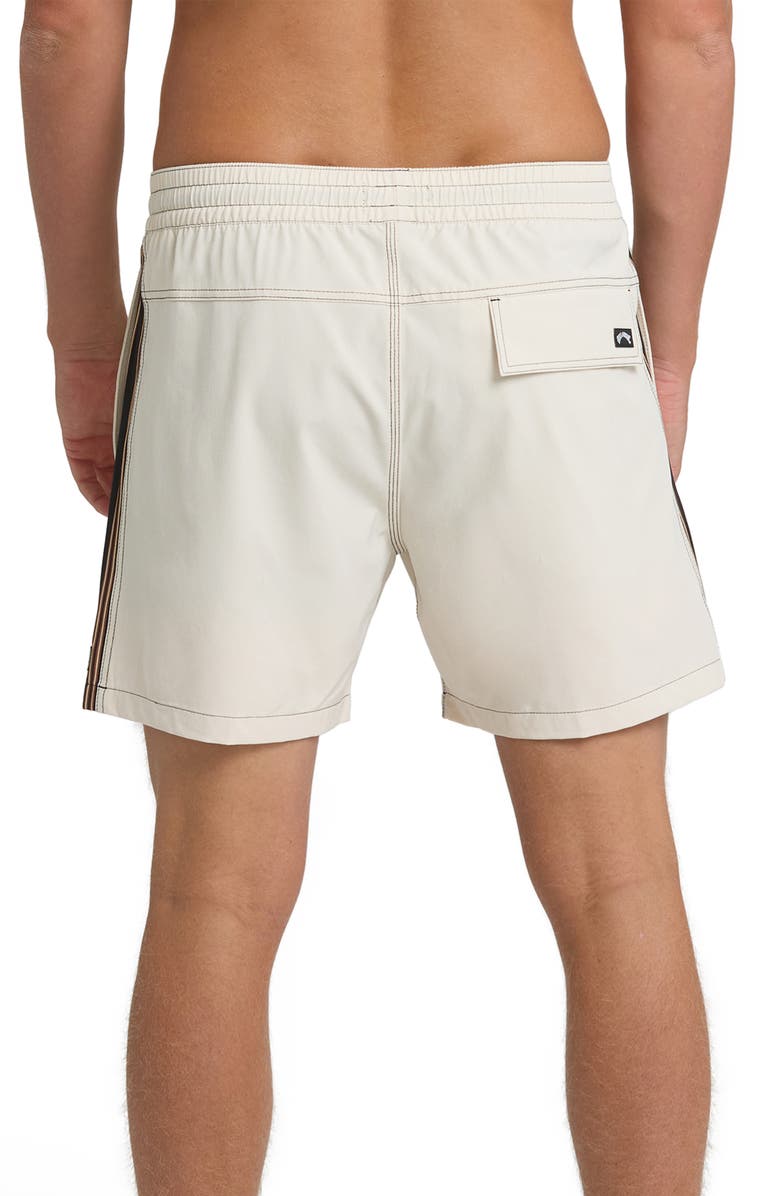 Billabong Dbah Panel Layback Swim Trunks, Alternate, color, Oatmeal
