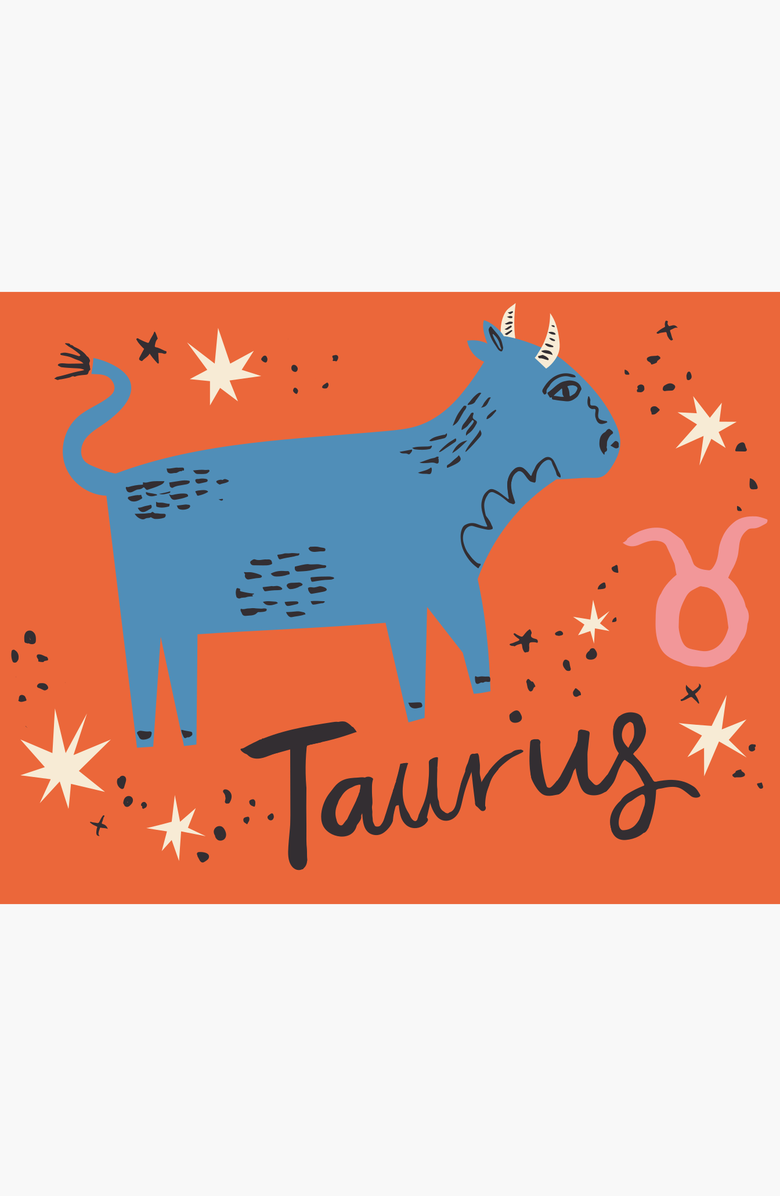 Pink Picasso Kits Special Edition Zodiac Taurus Paint by Numbers Kit, Alternate, color, Orange And Blue