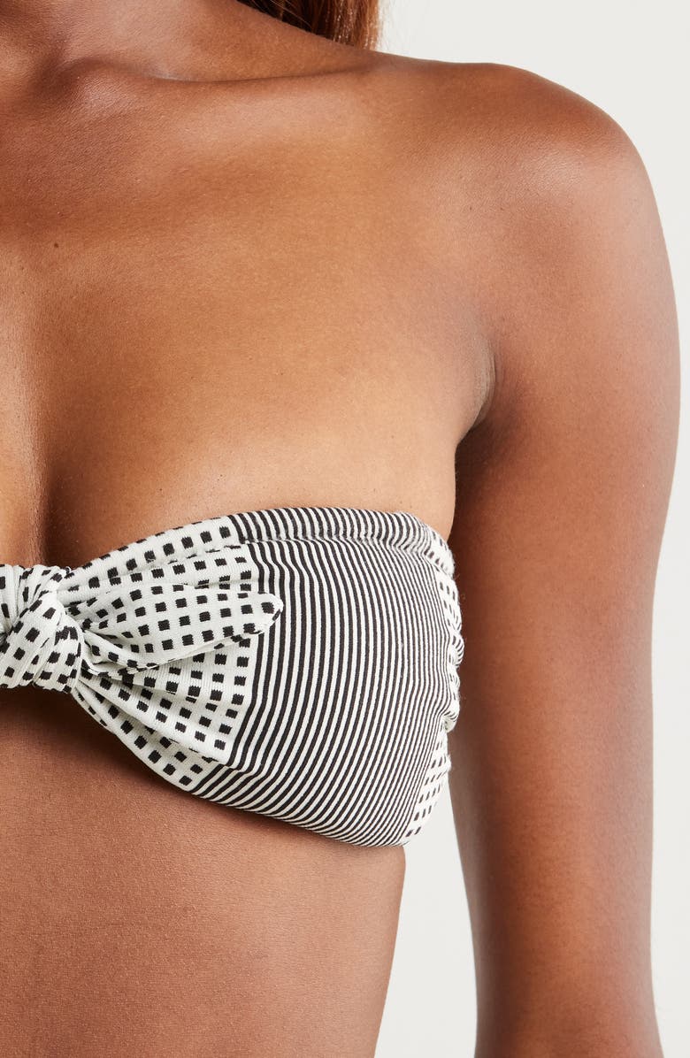 lemlem Ava Bandeau Bikini Top, Alternate, color, Semira Vanilla