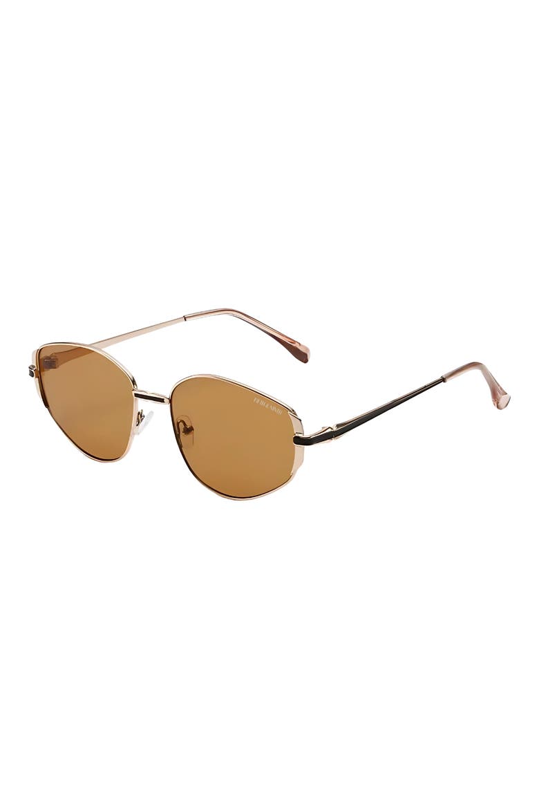Chase 62mm Polarized Round Sunglasses, Alternate, color, ROSE GOLD / CHAMPAGNE