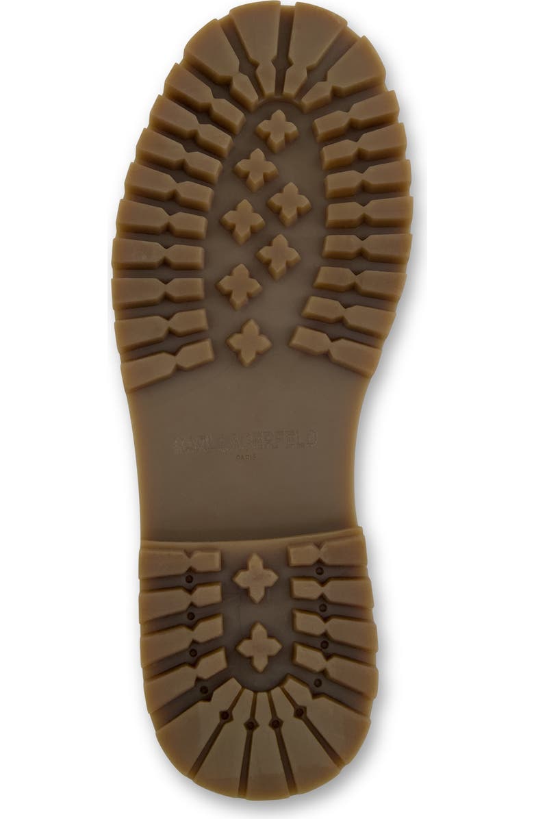 KARL LAGERFELD PARIS Safran Textured Leather Boat Shoe, Alternate, color, Tan