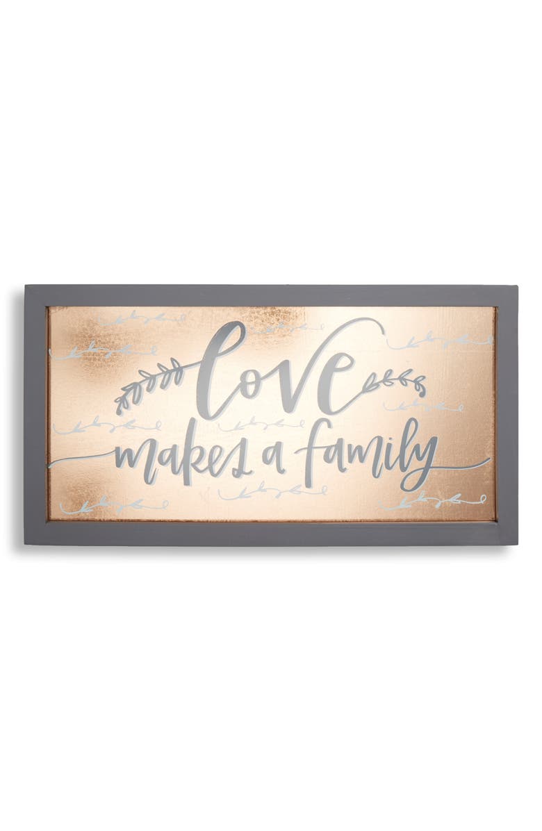 Primitives by Kathy Love Makes a Family Glass Wall Art, Main, color,