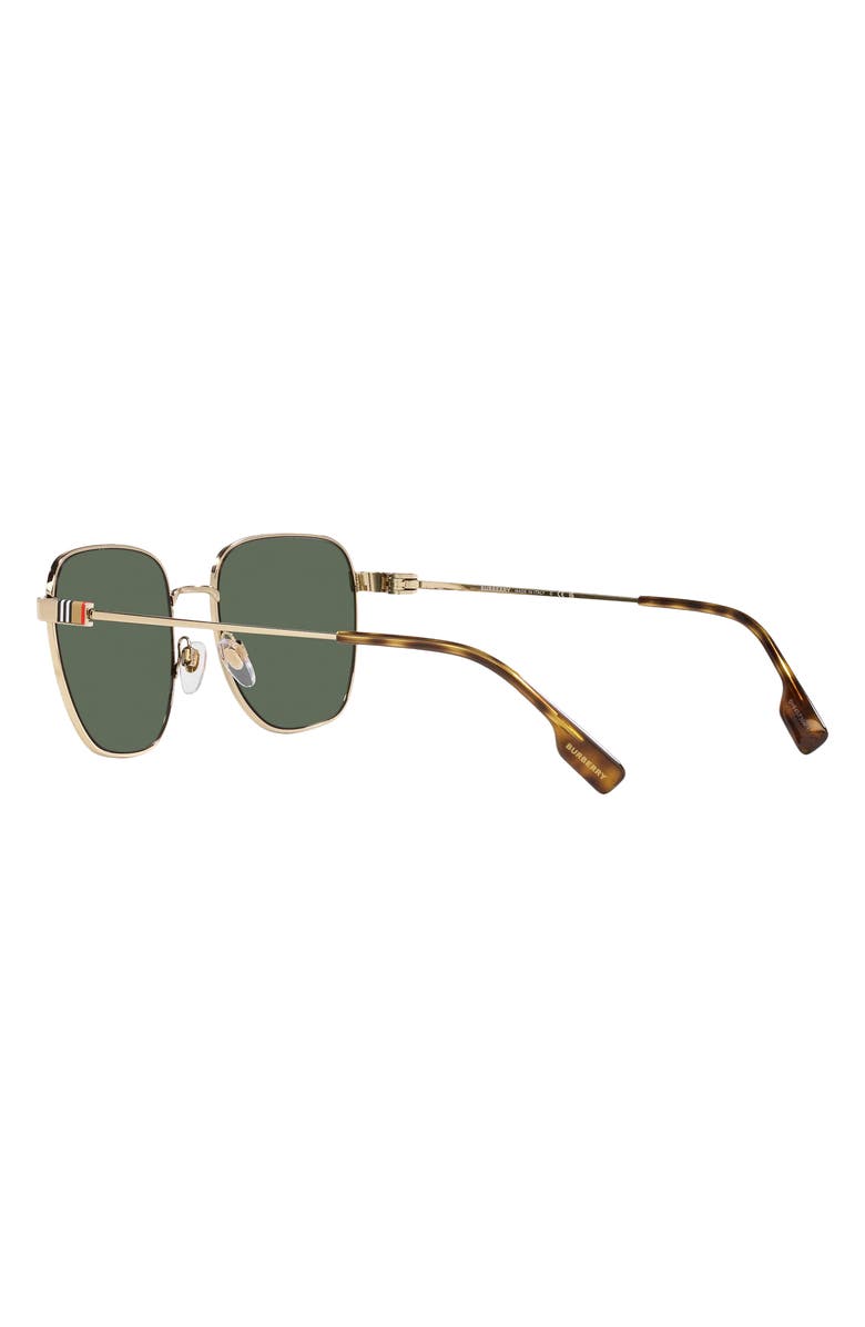 Burberry Drew 55mm Square Sunglasses, Alternate, color, Green