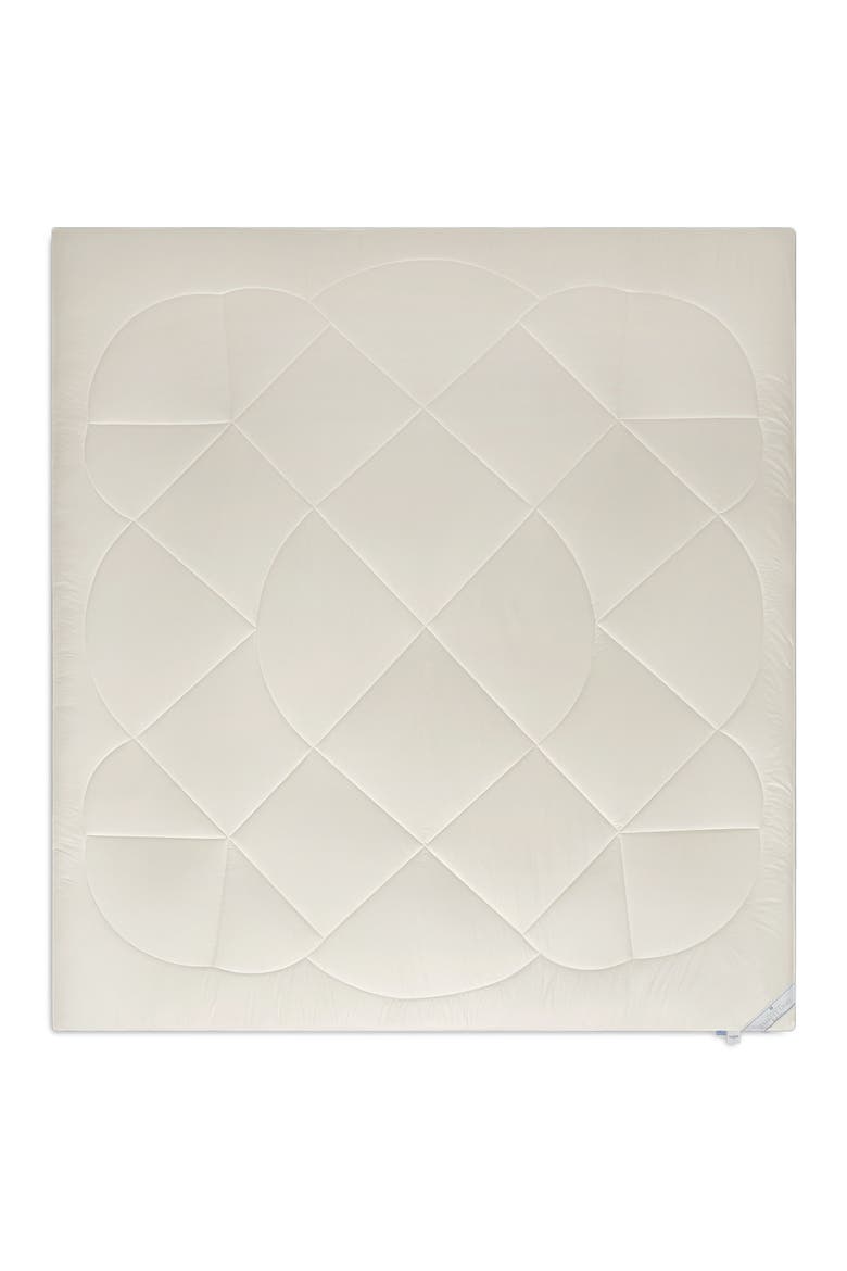 Everett light alpaca wool comforter, Alternate, color, White