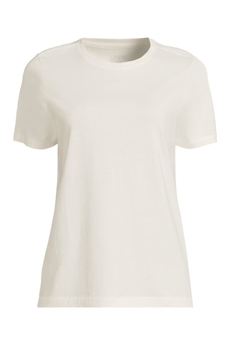 Supima Cotton Crewneck T-Shirt, Alternate, color, Ivory