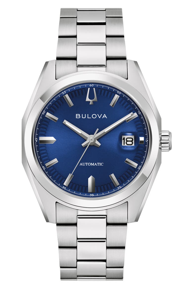 Surveyor Automatic Bracelet Watch, 39mm, Main, color, SILVER-TONE