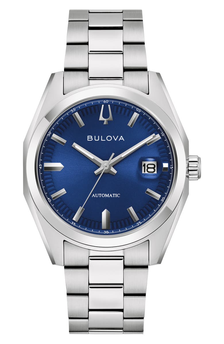 BULOVA Surveyor Automatic Bracelet Watch, 39mm, Main, color, Silver-Tone