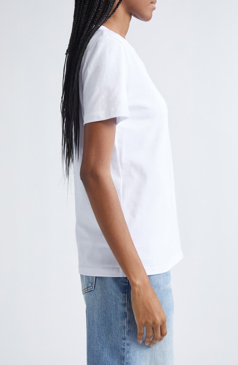 Balmain Regular Fit Logo Graphic T-Shirt, Alternate, color, Gab White/ Black