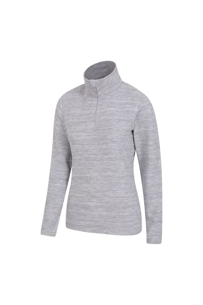 Snowdon Melange Fleece Top, Alternate, color, Gray