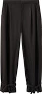MANGO Bow Detail Baggy Pants