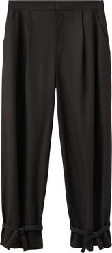 MANGO Bow Detail Baggy Pants