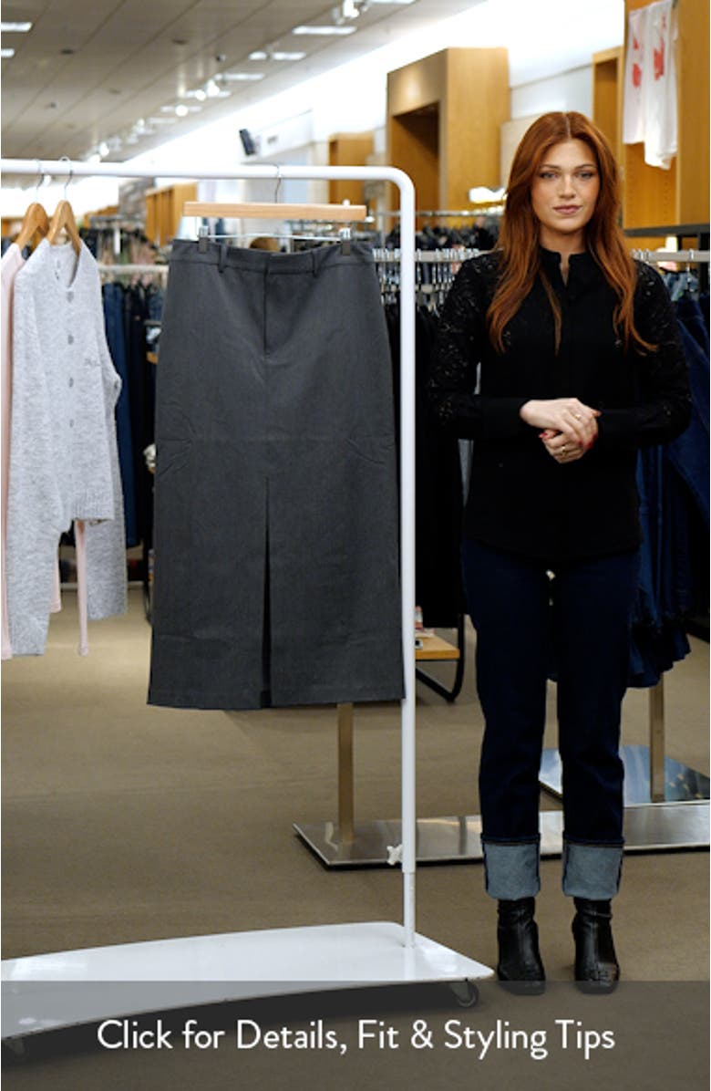 Front Slit Maxi Skirt, sales video thumbnail