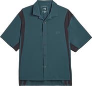 Y-3 Mesh Panel Woven Shirt