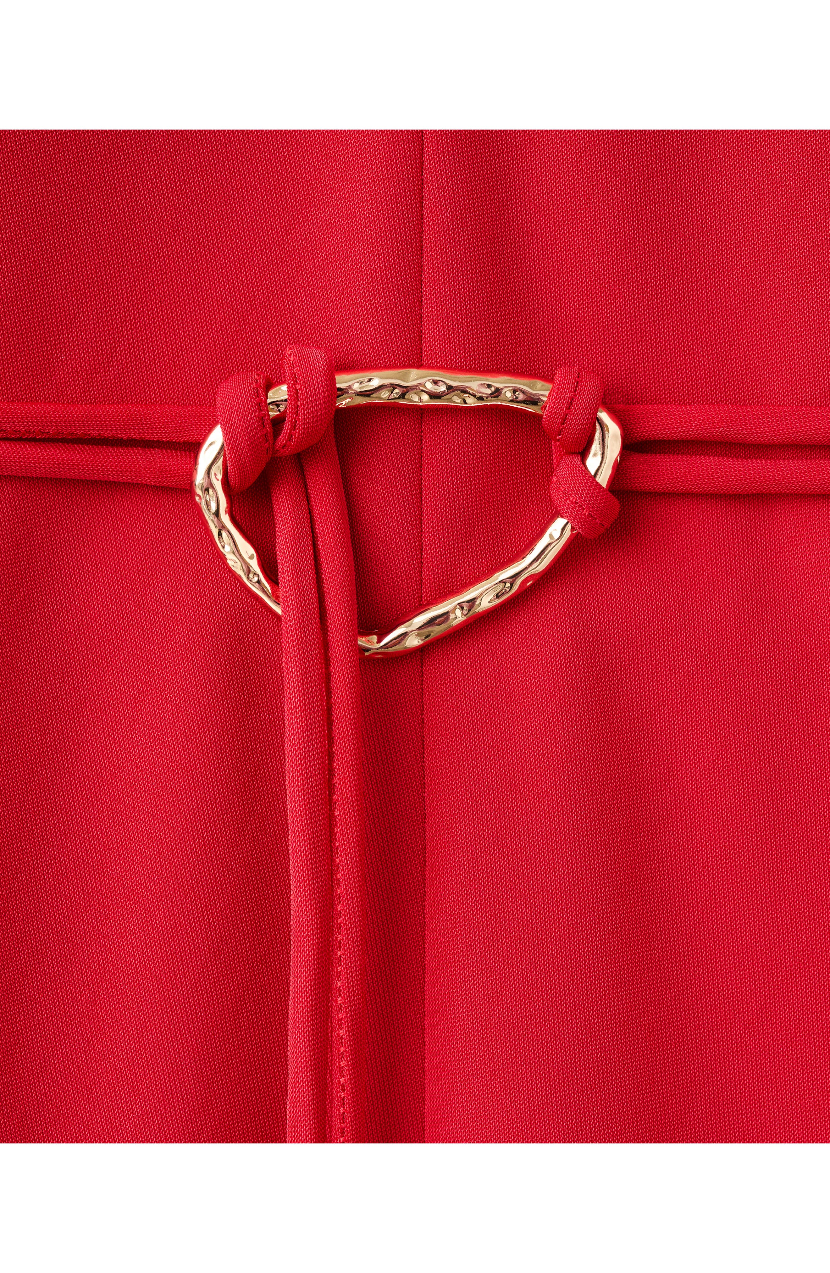 Belted Long Sleeve Midi Dress - image 4
