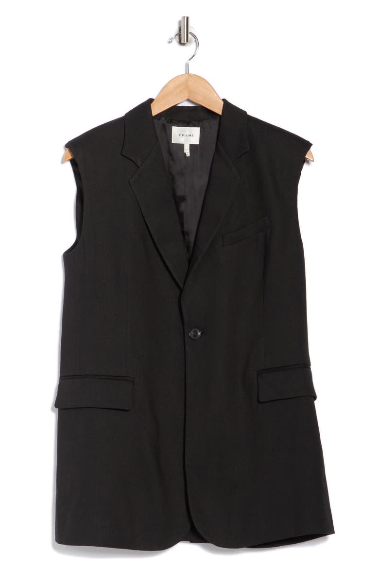 Oversize Vest, Alternate, color, BLACK