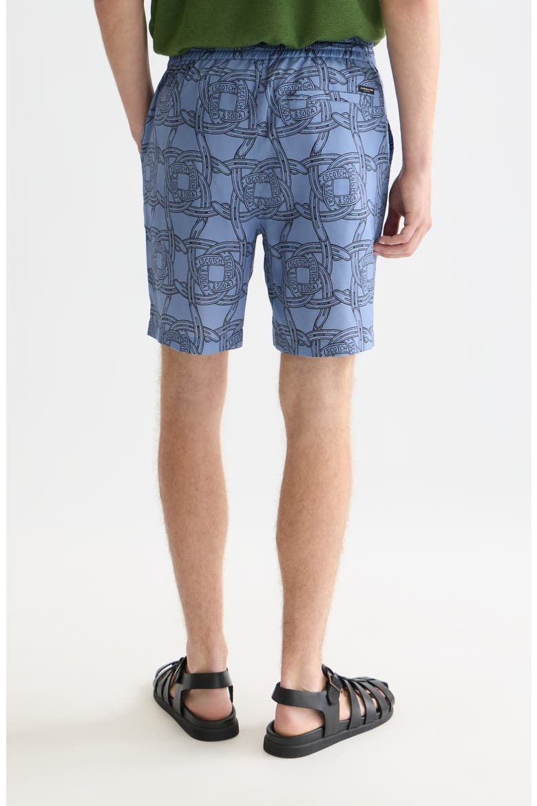 Fave Print Drawstring Bermuda Shorts, Alternate, color, HORSESHOES INFINITY