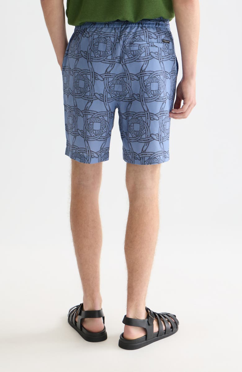 Scotch 
Soda Fave Print Drawstring Bermuda Shorts, Alternate, color, Horseshoes Infinity