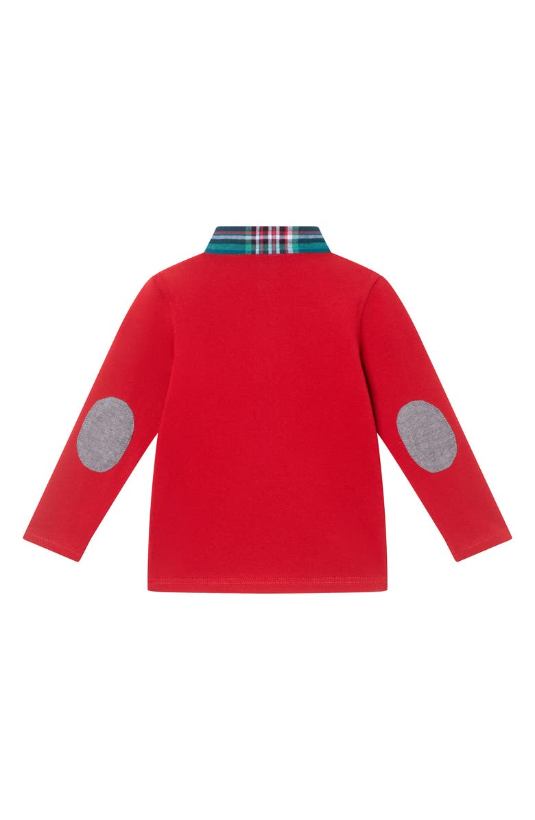 Andy & Evan Kids' Holiday Long Sleeve Polo & Pants Set, Alternate, color, Red Holiday