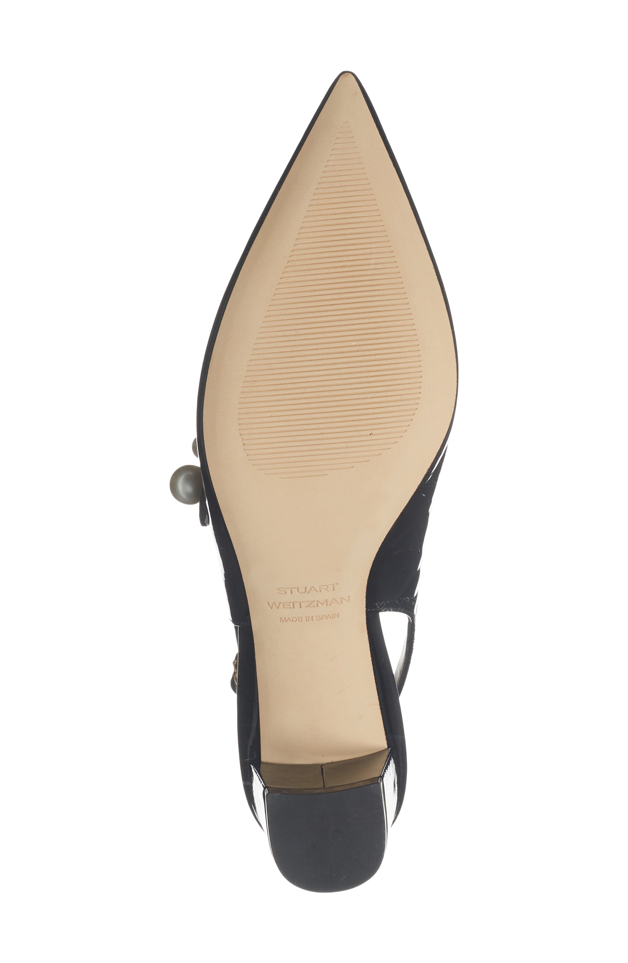 Stuart Weitzman Pia Mary Jane Slingback Pump, Alternate, color, Black