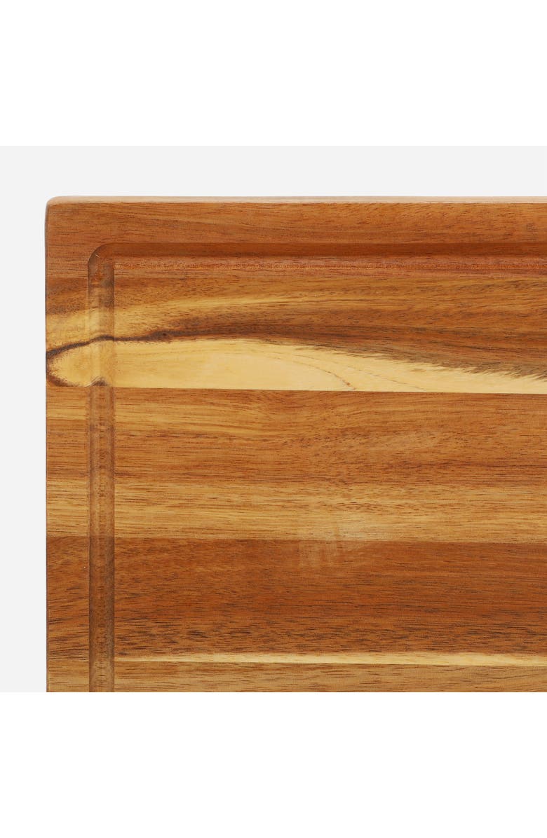 Megachef Acacia Wood 24 x 18 Inch Large Cutting, Prep and Serving Butcher Cutting Board, Alternate, color,