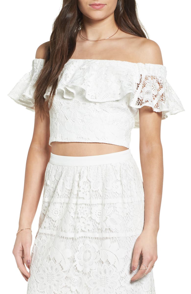 WAYF Roadside Off the Shoulder Top, Main, color, 