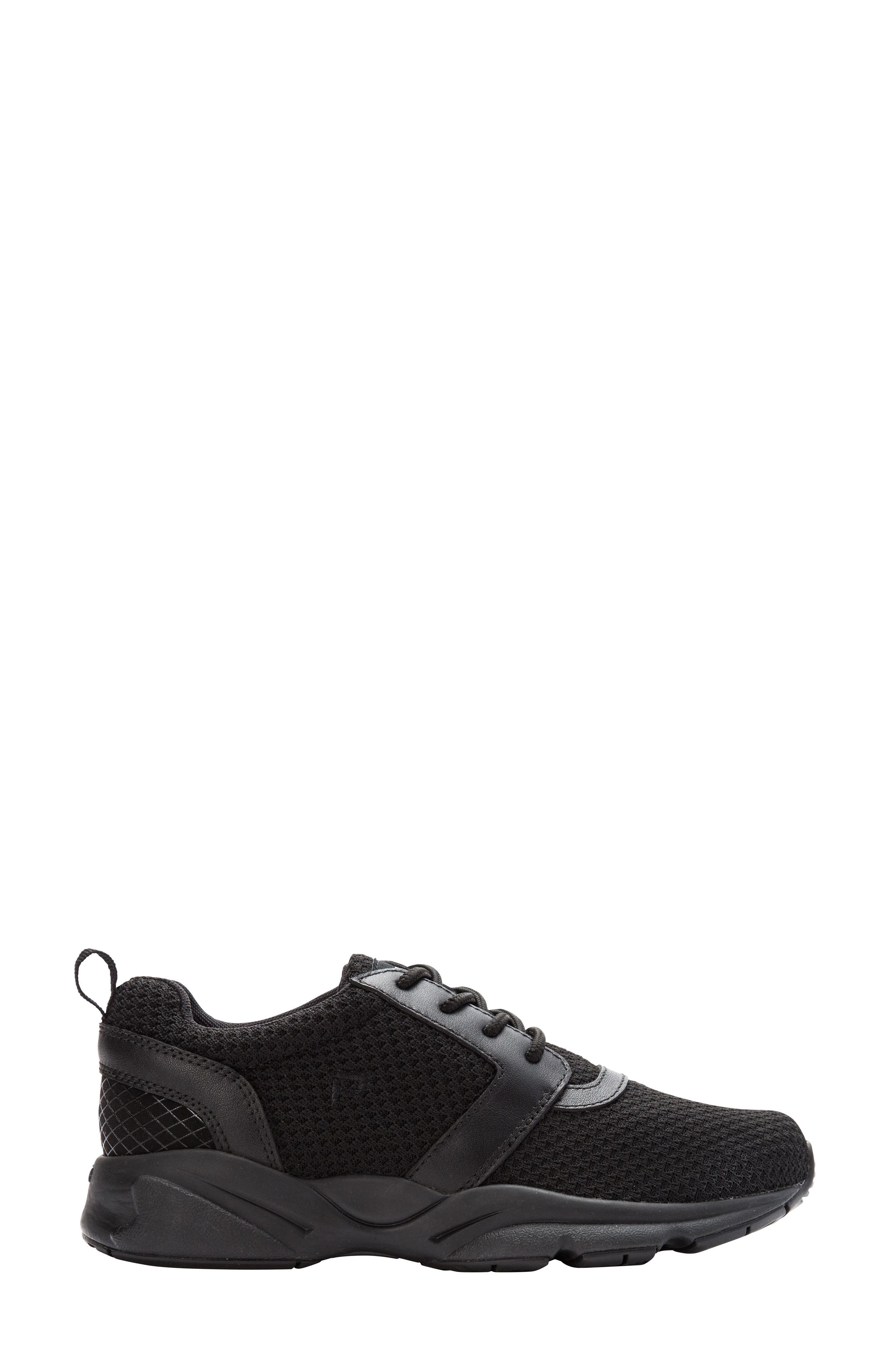 Propét Stability X Sneaker, Alternate, color, Black Fabric