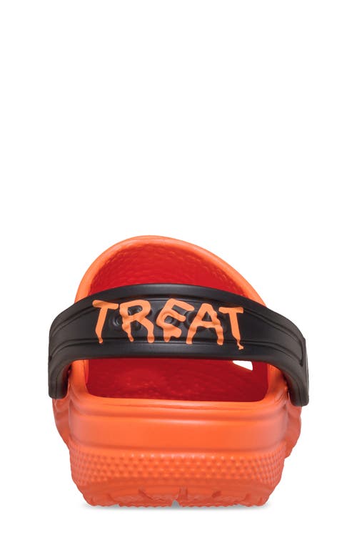 Crocs Kids' Classic Jack O' Lantern Lights Clog In Red