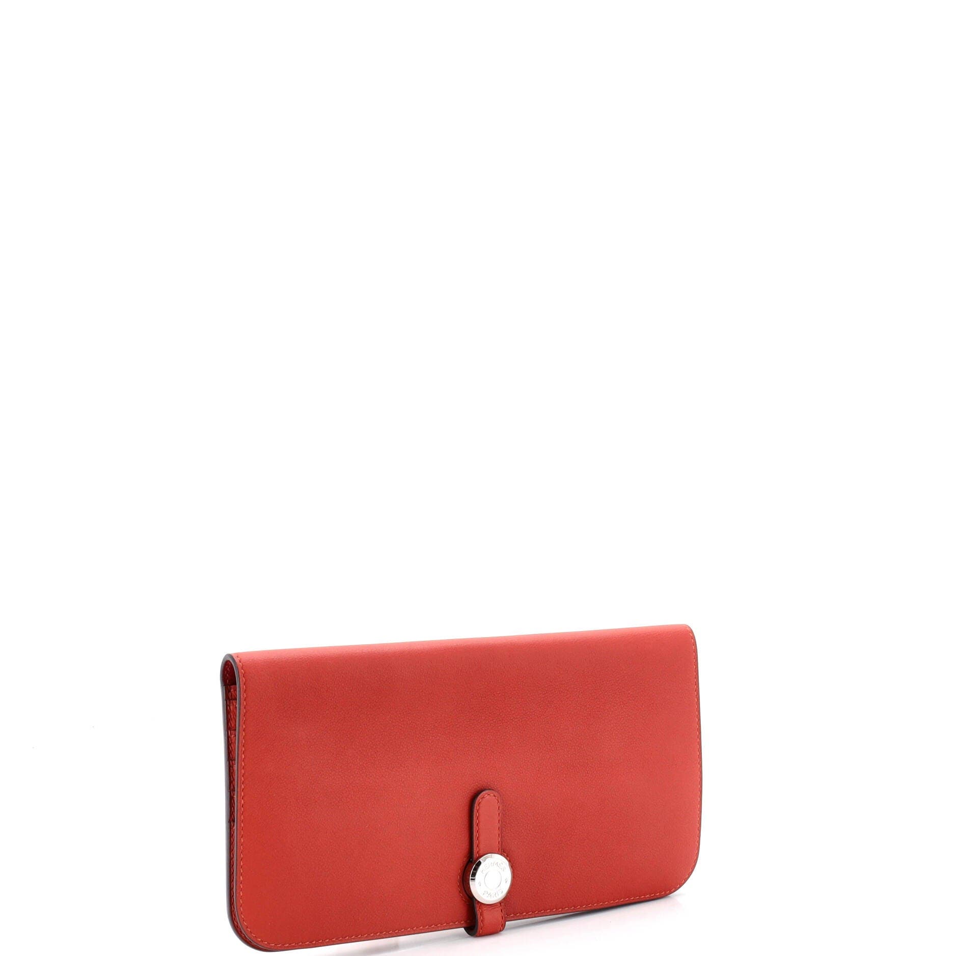 Dogon Recto Verso Wallet Leather, Alternate, color, Orange