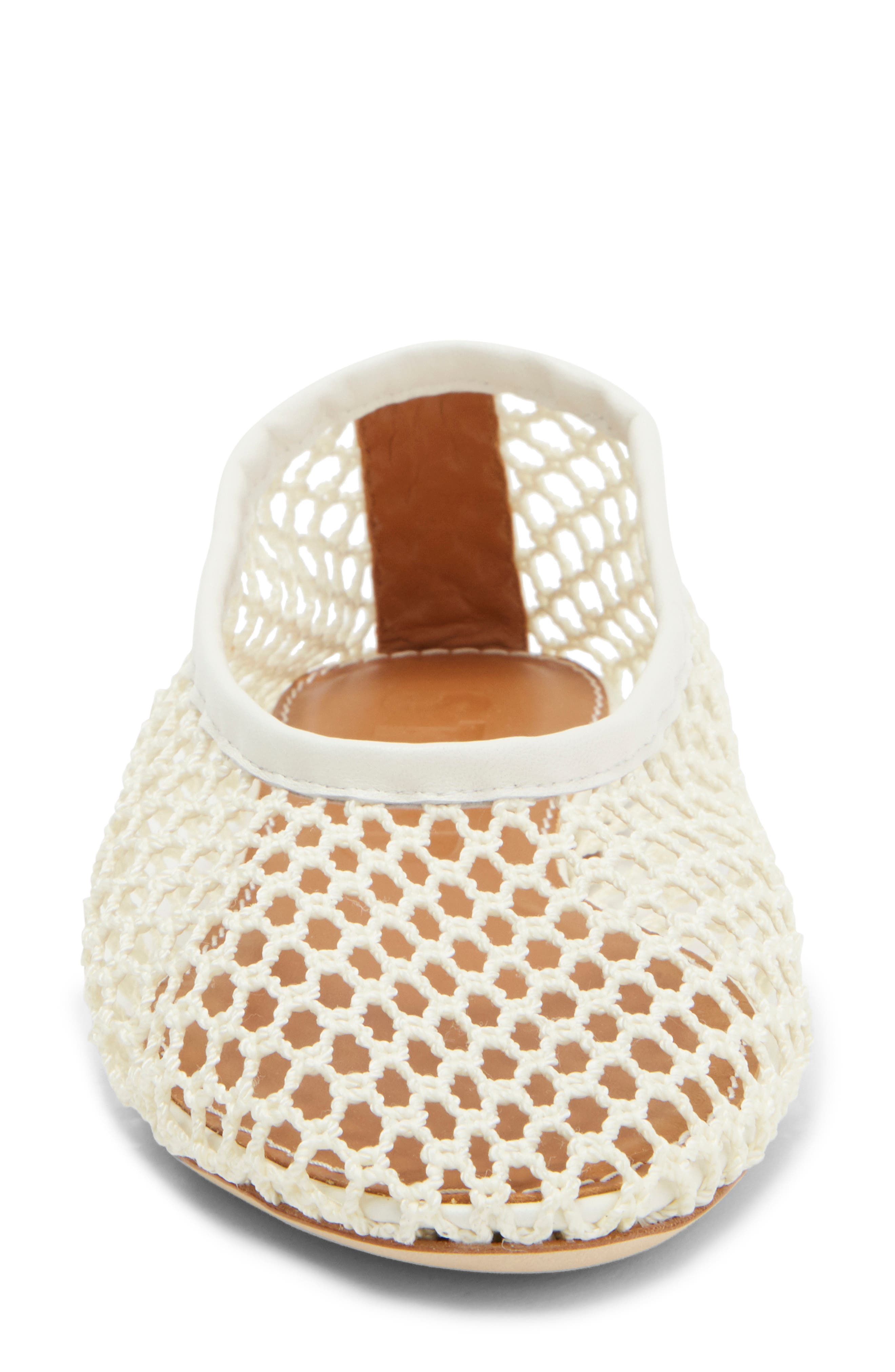 STAUD Alba Ballet Flat, Alternate, color, Paper Netting