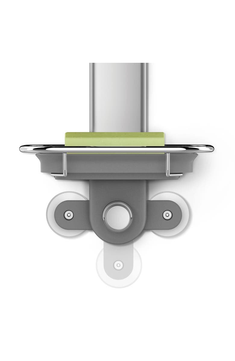 simplehuman adjustable caddy, stainless steel + anodized aluminum, Alternate, color, 