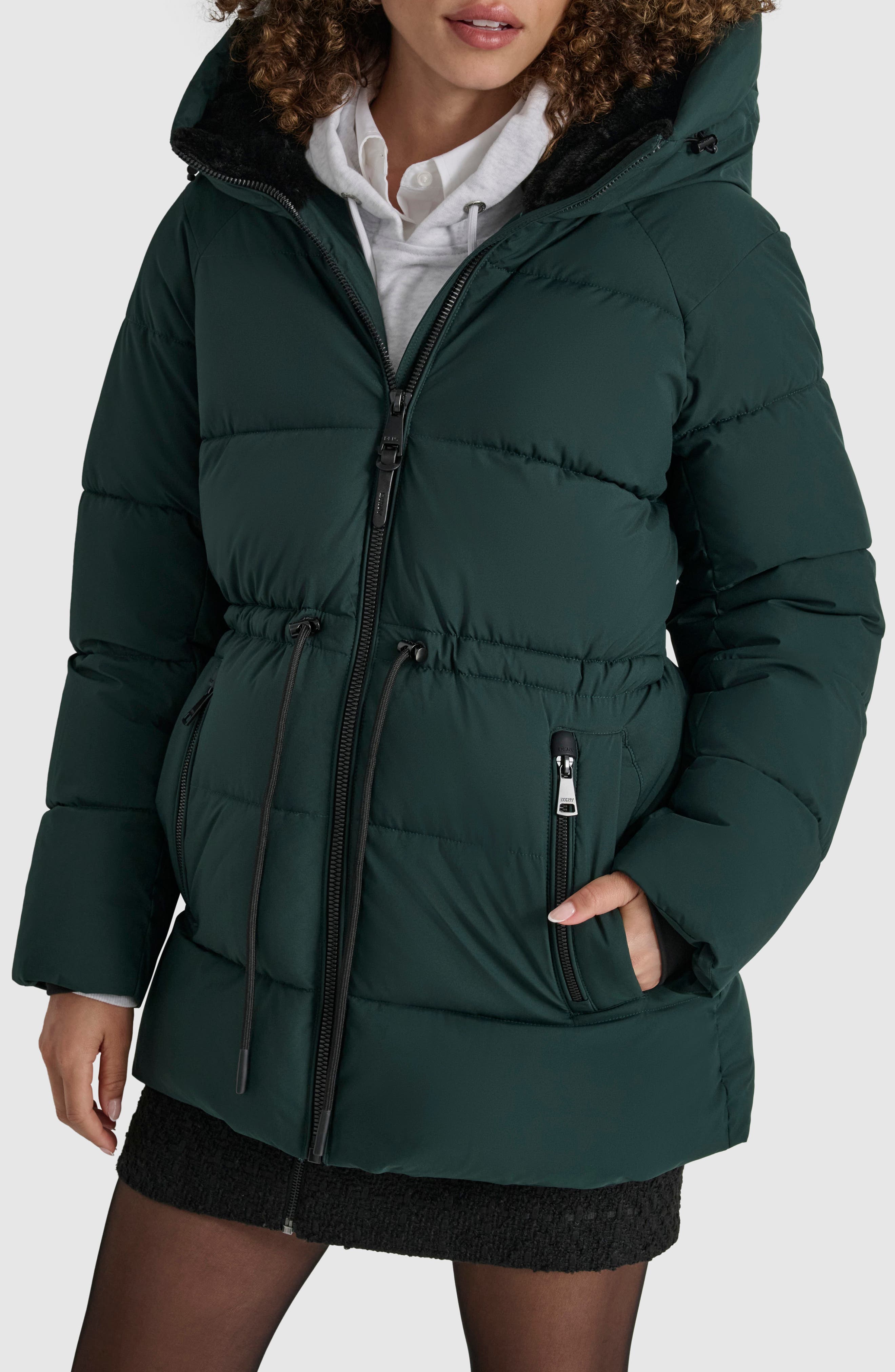 DKNY Stretch Puffer Jacket