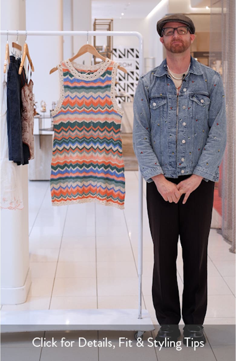 Sandy Mae Crochet Minidress, sales video thumbnail