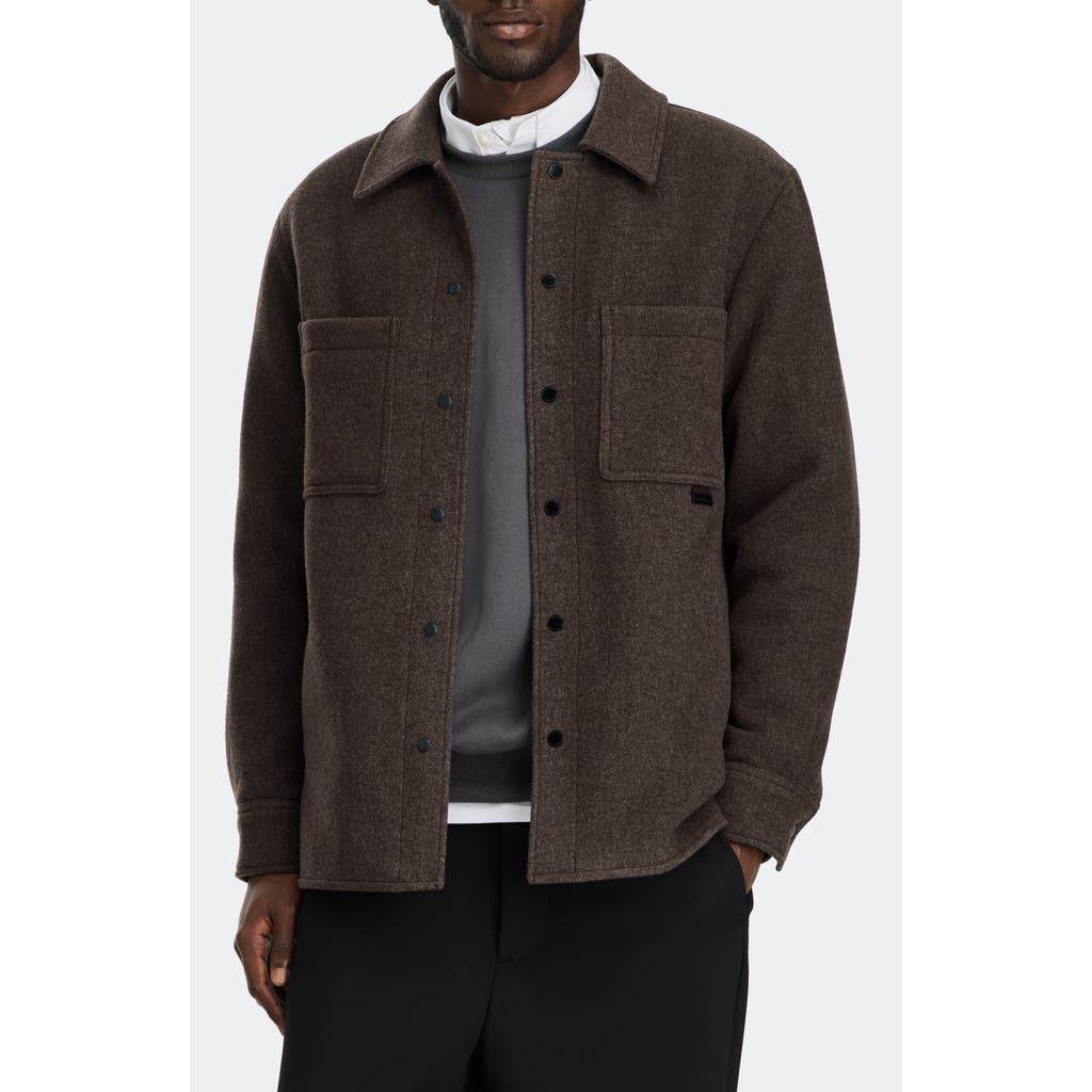 Canada Goose Atikinson Wool Blend Shirt Jacket In Gray