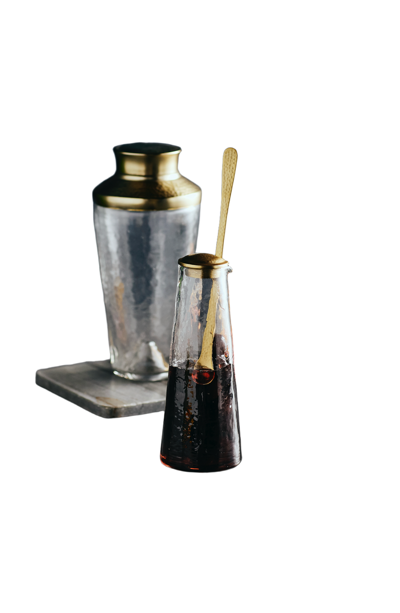 The Collective Home Pebbled Large Carafe with Spoon Set, Main, color, 