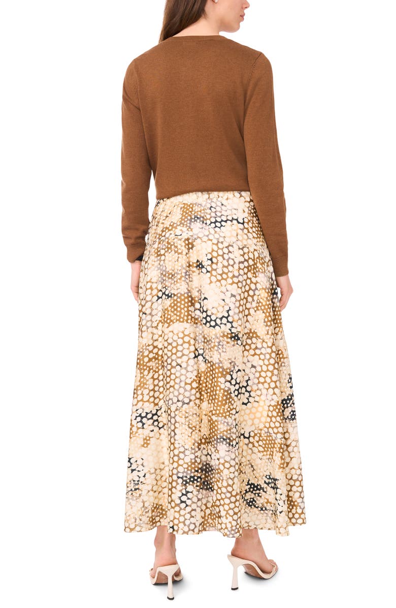 Halogen<sup>®</sup> Elastic Waist Full Skirt, Alternate, color, Tobacco Brown