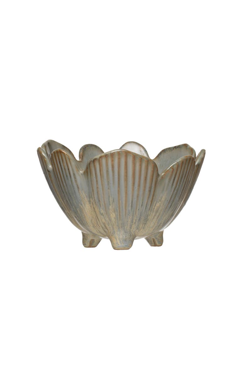 Storied Home Flower Bowl with Reactive Glaze, Main, color, Blue