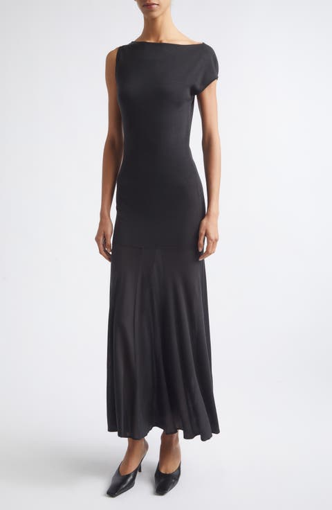 Jersey Circle Hem Maxi Dress