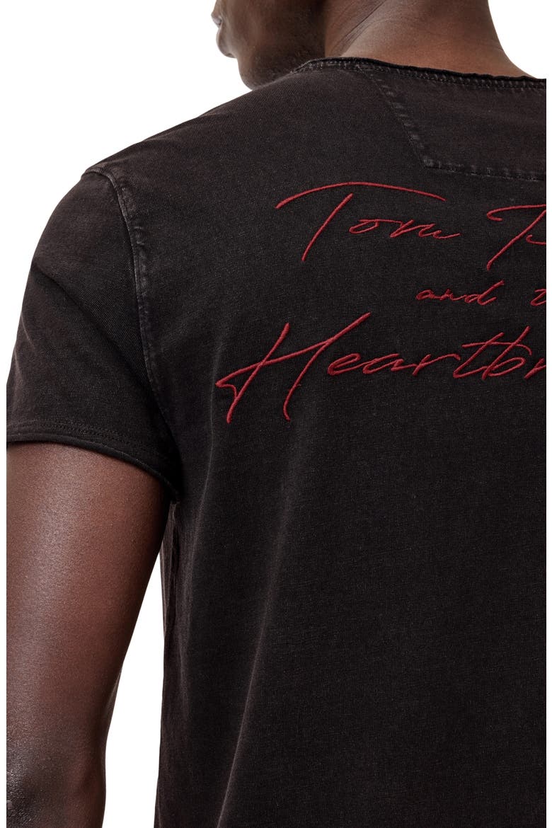 Tom Petty Raw Edge Graphic T-Shirt, Alternate, color, CHARCOAL