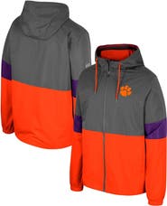 COLOSSEUM Men's Colosseum Charcoal Clemson Tigers Miles Full-Zip Jacket