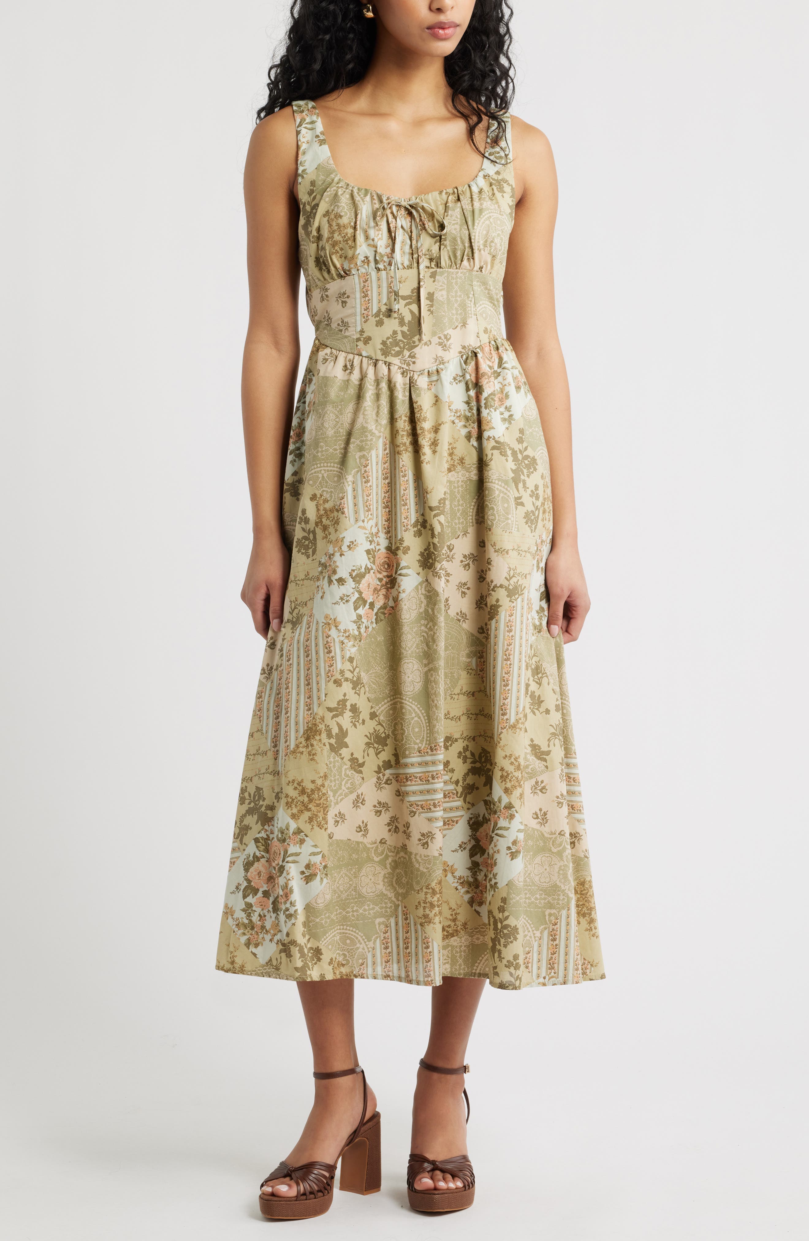 Open Edit Emily Ankle Strap Platform Sandal, Alternate, color, Brown Chocolate