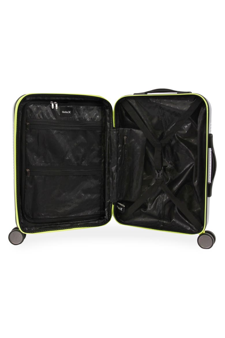 Looper 21" Hardshell Spinner Suitcase, Alternate, color, LIGHT GREY / NEON